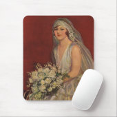 ヴィンテージウェディングビクトリアン、花嫁ブライダルポートレート マウスパッド (マウス)