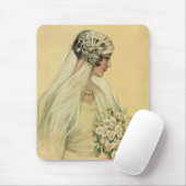 ヴィンテージウェディングビクトリアン、花嫁ブライダルポートレート マウスパッド (マウス)