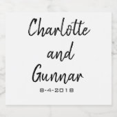 ヴィンテージウェディングビールボトルラベル、Brewラベル ビールラベル