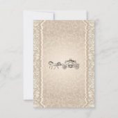 ヴィンテージウェディングフライトサンキューラグジュアリー王室の サンキューカード (裏面)