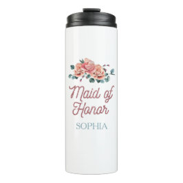 ヴィンテージウェディングフラワーズメイド・オブ・オーナー（花嫁付き添い人）熱タンブ タンブラー