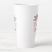 ヴィンテージウェディングフラワーズ メイドオブオナー コーヒーマグ カフェラテマグ (正面)