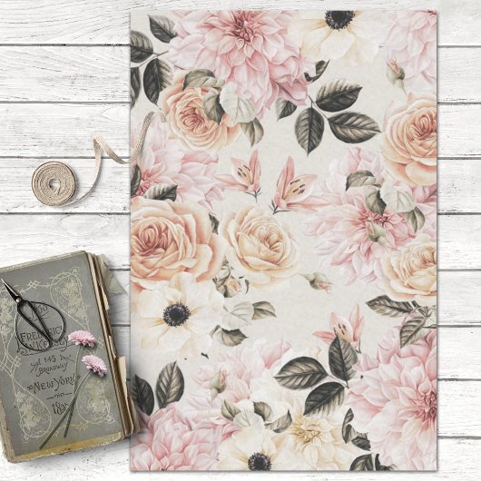 ヴィンテージウェディングフラワーデコップ 薄葉紙