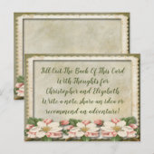 ヴィンテージウェディングブライダルシャワーアドバイスウェルウィッシュ インビテーションポストカード (正面/裏面)