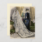 ヴィンテージウェディングブライダルポートレートビクトリアンブライド (正面/裏面)