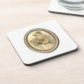 ヴィンテージウェディングブライドコースター コースター (左側)