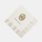 ヴィンテージウェディングブライドブライダルシャワーホワイトナプキンス 縁ありランチョンナプキン (角)