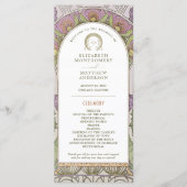 ヴィンテージウェディングプログラムアールヌーボーバイミュシャ プログラム (正面)