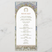 ヴィンテージウェディングプログラムアールヌーボーバイミュシャ プログラム (裏面)