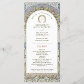 ヴィンテージウェディングプログラムアールヌーボーバイミュシャ プログラム (正面)