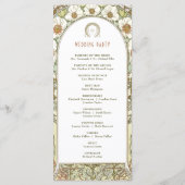 ヴィンテージウェディングプログラムアールヌーボーバイミュシャ プログラム (裏面)