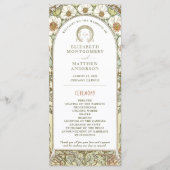 ヴィンテージウェディングプログラムアールヌーボーバイミュシャ プログラム (正面)