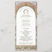 ヴィンテージウェディングプログラムアールヌーボーバイミュシャ プログラム (正面)