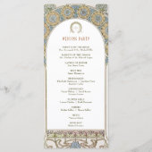 ヴィンテージウェディングプログラムアールヌーボーバイミュシャ プログラム (裏面)