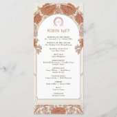 ヴィンテージウェディングプログラムアールヌーボーバイミュシャ プログラム (裏面)