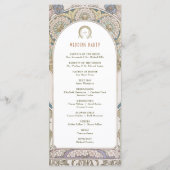 ヴィンテージウェディングプログラムアールヌーボーバイミュシャ プログラム (裏面)