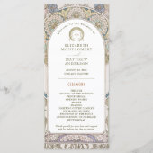 ヴィンテージウェディングプログラムアールヌーボーバイミュシャ プログラム (正面)