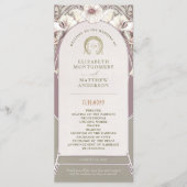 ヴィンテージウェディングプログラムアールヌーボーバイミュシャ プログラム (正面)