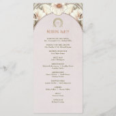 ヴィンテージウェディングプログラムアールヌーボーバイミュシャ プログラム (裏面)