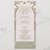 ヴィンテージウェディングプログラムアールヌーボーバイミュシャ プログラム (正面)