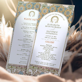 ヴィンテージウェディングプログラムアールヌーボーバイミュシャ プログラム