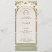 ヴィンテージウェディングプログラムアールヌーボーバイミュシャ プログラム (正面)