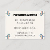 ヴィンテージウェディングホテルアコモデーションカード エンクロージャーカード (正面)