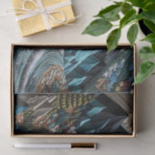 ヴィンテージウェディングボーホマウンテンズラッピング紙 薄葉紙 (ギフト)