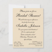 ヴィンテージウェディングポートレートブライダルシャワー 招待状 (裏面)