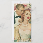 ヴィンテージウェディングポートレート、レトロ新郎新婦 (正面)