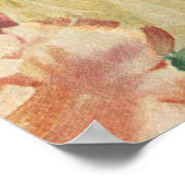 ヴィンテージウェディングポートレート、レトロ新郎新婦 ポスター (角)