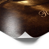 ヴィンテージウェディングリング素朴な婚約パーティ フォトプリント            (角)