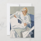 ヴィンテージウェディングレトロアールデコブライダルシャワーパーティー 招待状 (正面)