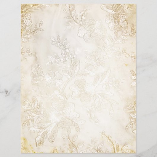 ヴィンテージウェディングレーススクラップブック紙 (裏面)