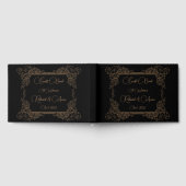 ヴィンテージウェディングロマンチックなスチームパンクフェアヤテール ゲストブック (全面)