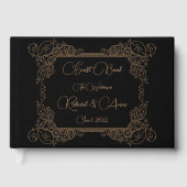 ヴィンテージウェディングロマンチックなスチームパンクフェアヤテール ゲストブック (正面)