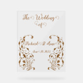 ヴィンテージウェディングロマンティックスチームパンクフェアリーテイル アクリルサイン (正面)