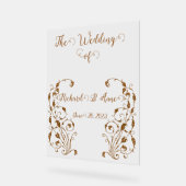 ヴィンテージウェディングロマンティックスチームパンクフェアリーテイル アクリルサイン (傾斜)