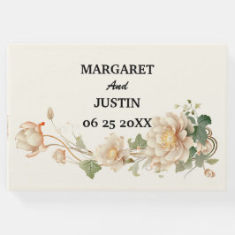 ヴィンテージウェディングロータス花 ゲストブック