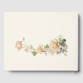 ヴィンテージウェディングロータス花 ゲストブック (裏面)