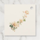 ヴィンテージウェディングロータス花 フェイバータグ (裏面)