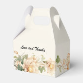 ヴィンテージウェディングロータス花 フェイバーボックス (裏面サイド)