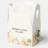 ヴィンテージウェディングロータス花 フェイバーボックス (オープン)