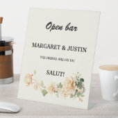 ヴィンテージウェディングロータス花 台座サイン (インサイチュ)