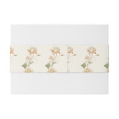 ヴィンテージウェディングロータス花 招待状ベリーバンド (裏面例)