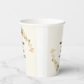 ヴィンテージウェディングロータス花 紙コップ (右)