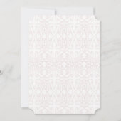 ヴィンテージウェディング伝統的フローラ予算 招待状 (裏面)