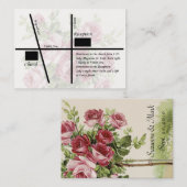 ヴィンテージウェディング披露宴マップカード エンクロージャーカード (正面/裏面)