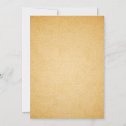 ヴィンテージウェディング招待状が華やかに 招待状 (裏面)