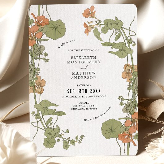 ヴィンテージウェディング招待状アールヌーボーバイフォード 招待状